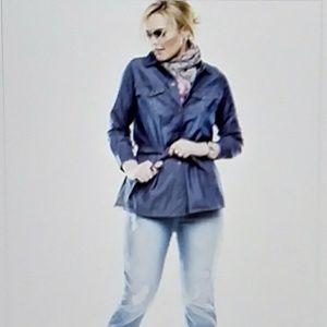 Belted Denim Jacket (Also in Plus-Size)